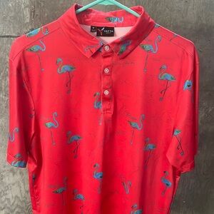 Yatta Golf Flamingo Golf Shirt size Medium
